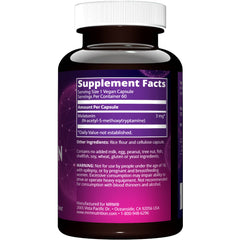 MRM Melatonin 3mg bottle - label close-up