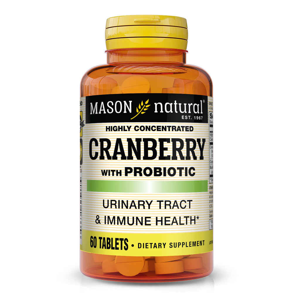 Mason Natural Cranberry with Probiotic 60 tablets hero image