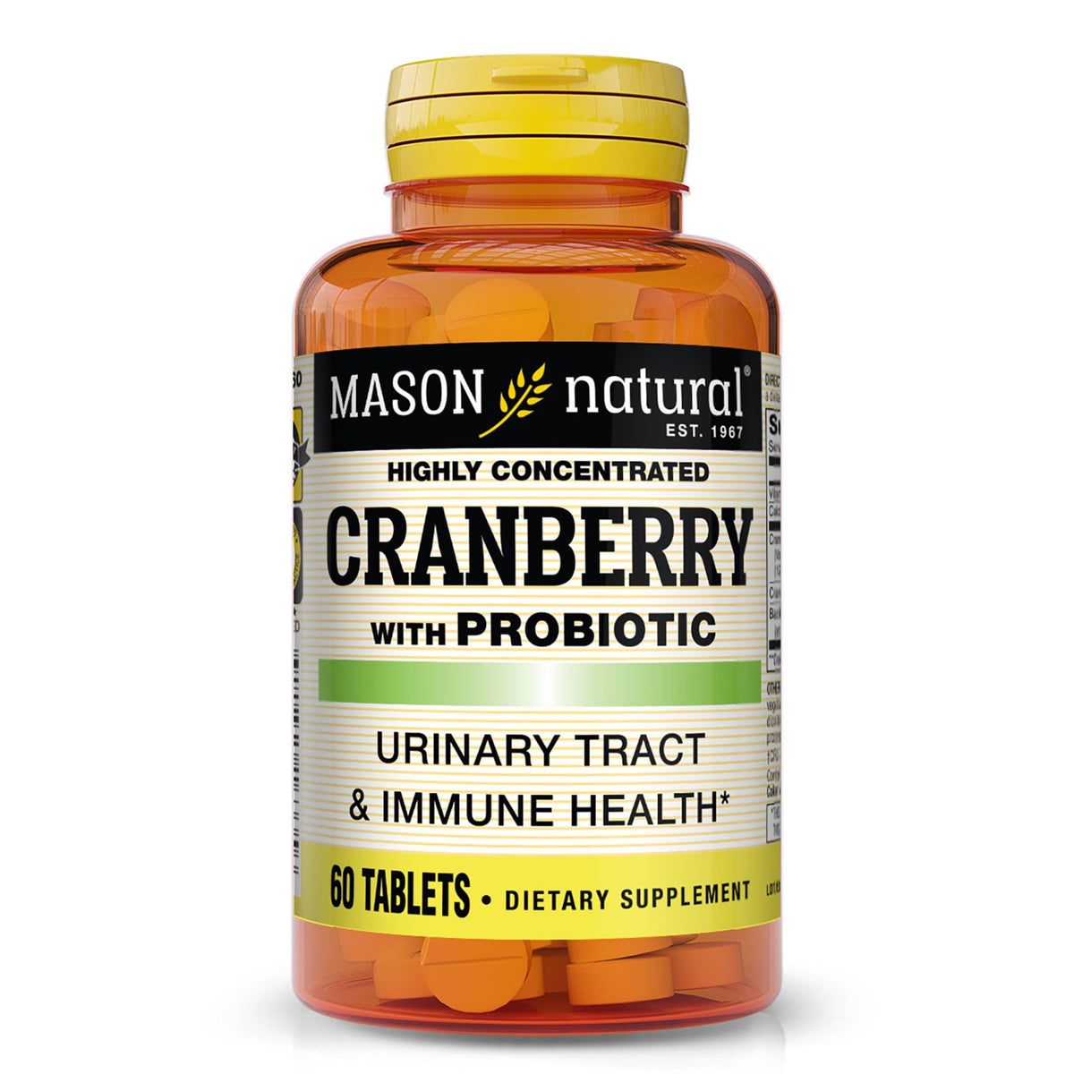 Mason Natural Cranberry with Probiotic 60 tablets hero image