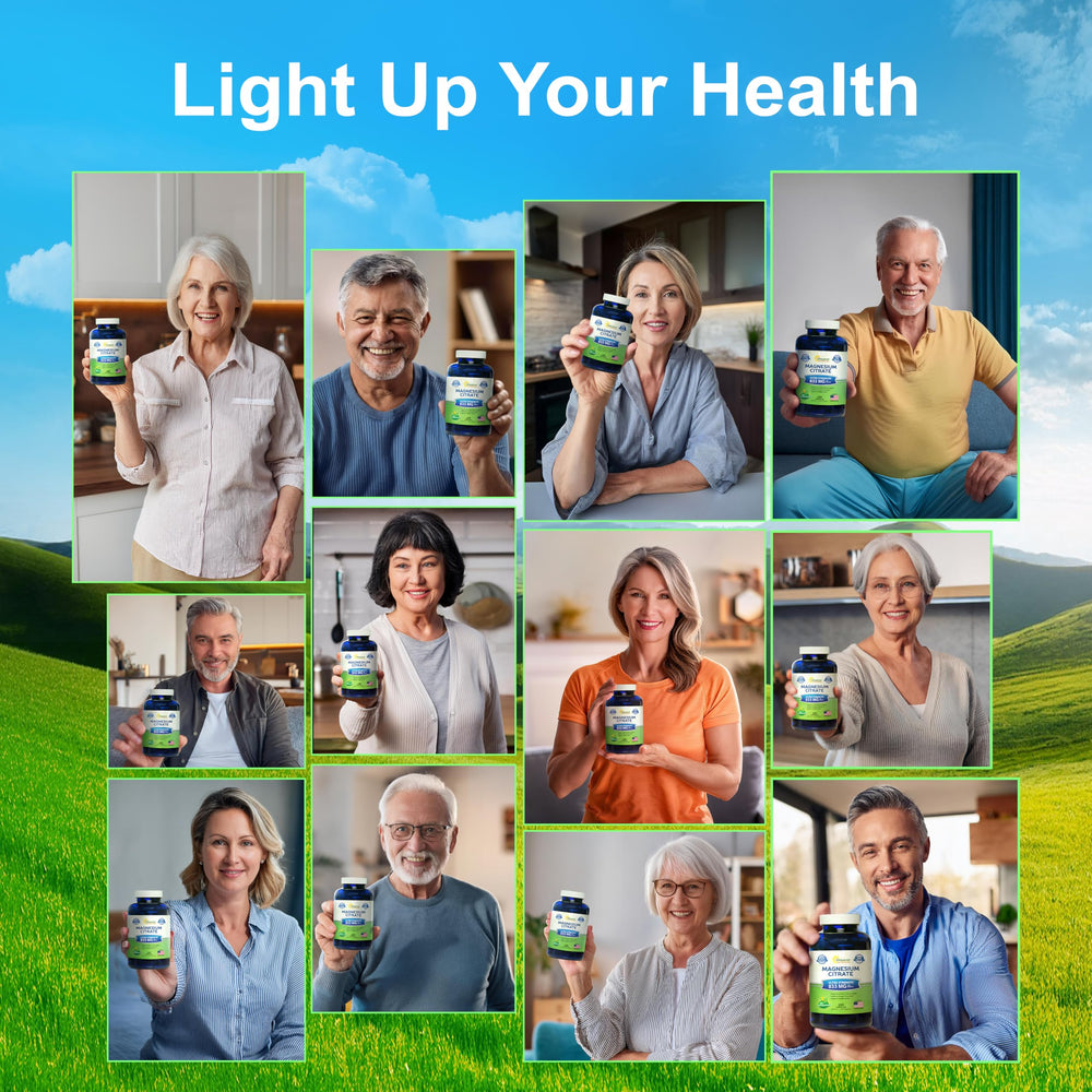 Label highlighting 833 mg per serving of magnesium citrate