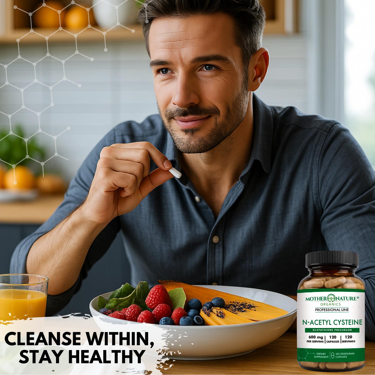 NAC 600mg immune support and antioxidant defense