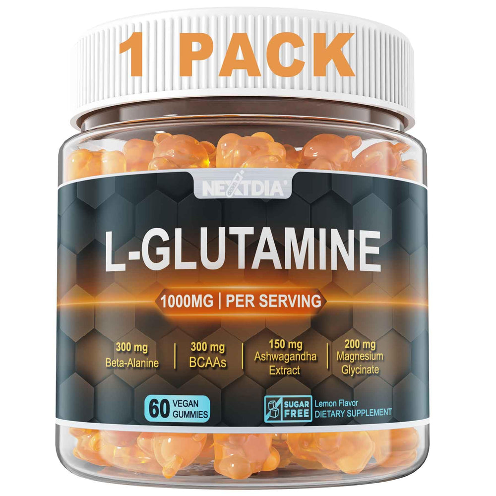 Nextdia L-Glutamine 1000mg Gummies bottle front