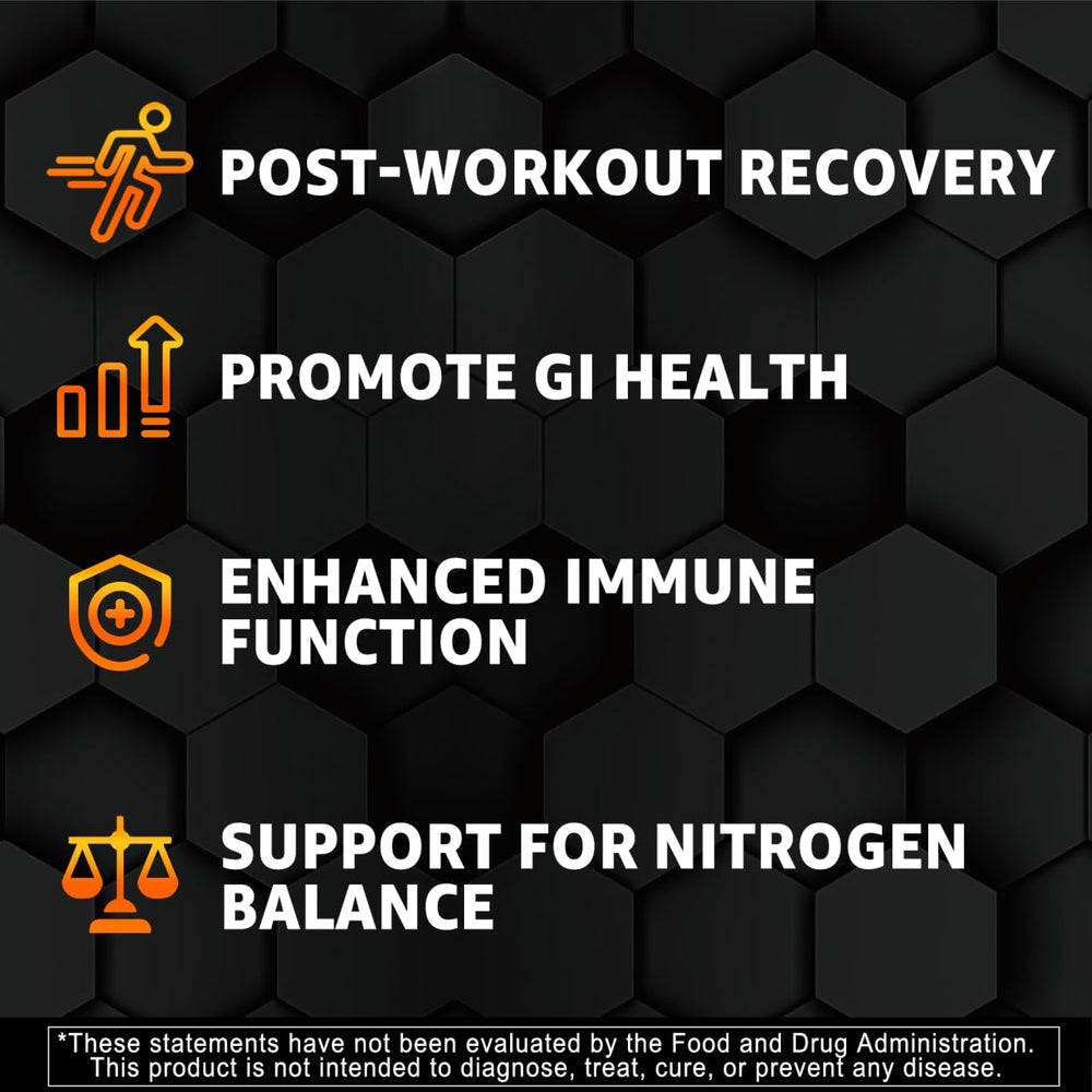 Nutrition facts for Nextdia L-Glutamine Gummies