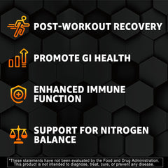 Nutrition facts for Nextdia L-Glutamine Gummies