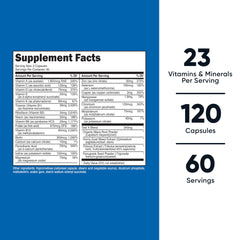 Close-up of Nutricost Multivitamin for Men label