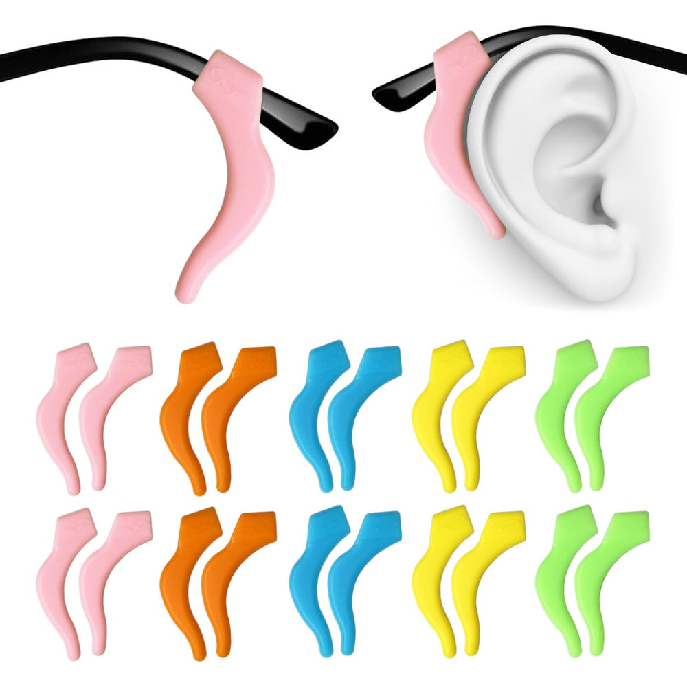 PTSLKHN soft silicone eyeglass ear hooks in assorted colors