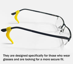 Easy slip-on installation onto sunglasses and reading glasses