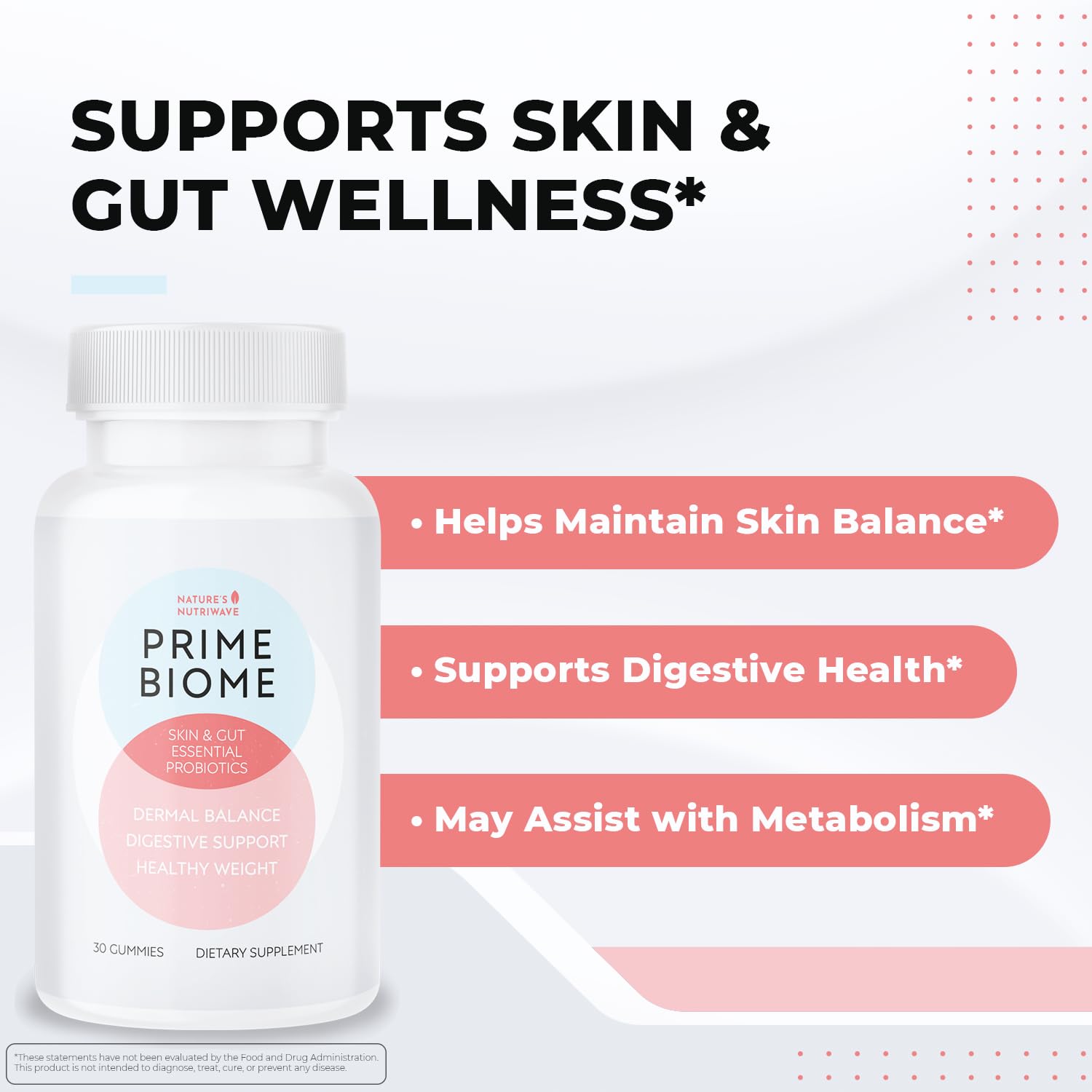 PrimeBiome ingredients blend including Inulin and Lion’s Mane
