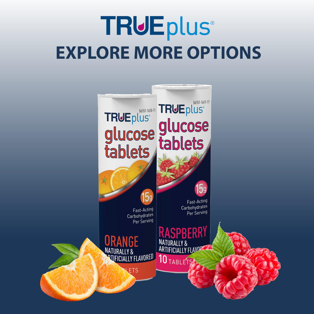 Assorted TRUEplus flavors including orange