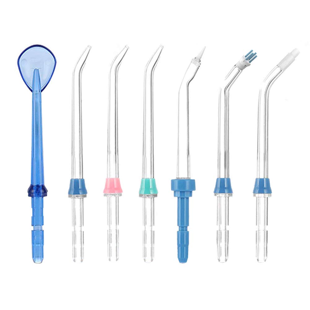 TUREWELL 7-piece replacement jet tips for family oral irrigator FC165 FC168 FC169 FC166 FC163 FC162 FC188 FC288