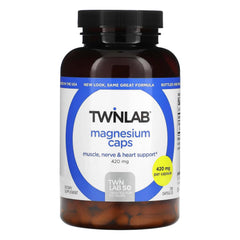 Main Twinlab Magnesium Caps bottle on white background