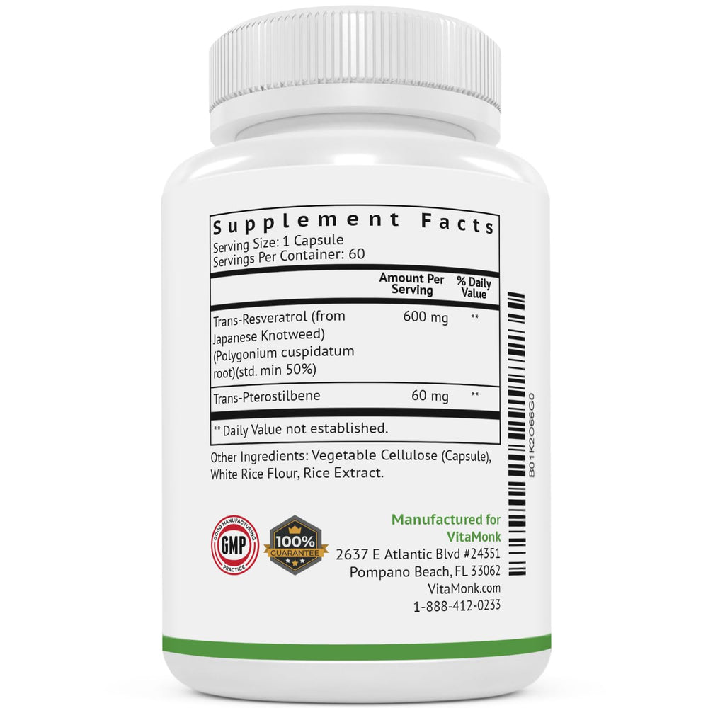 60 capsules bottle and packaging on display