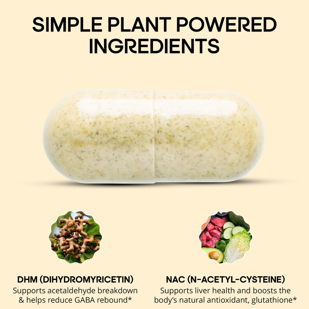 Close-up of WELESSENTIALS DHM NAC label