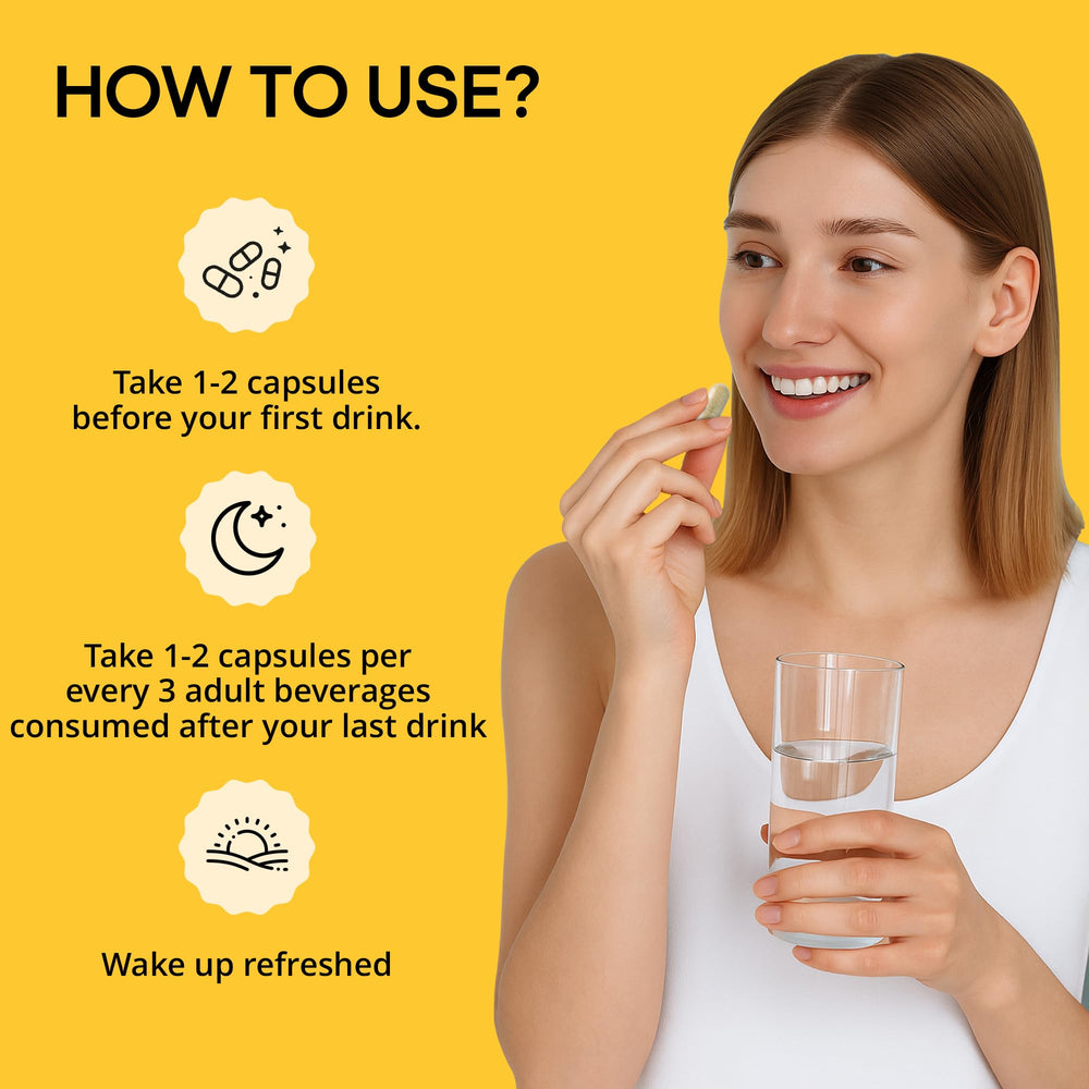 Nutrition panel for WELESSENTIALS DHM NAC 650mg x 60 capsules