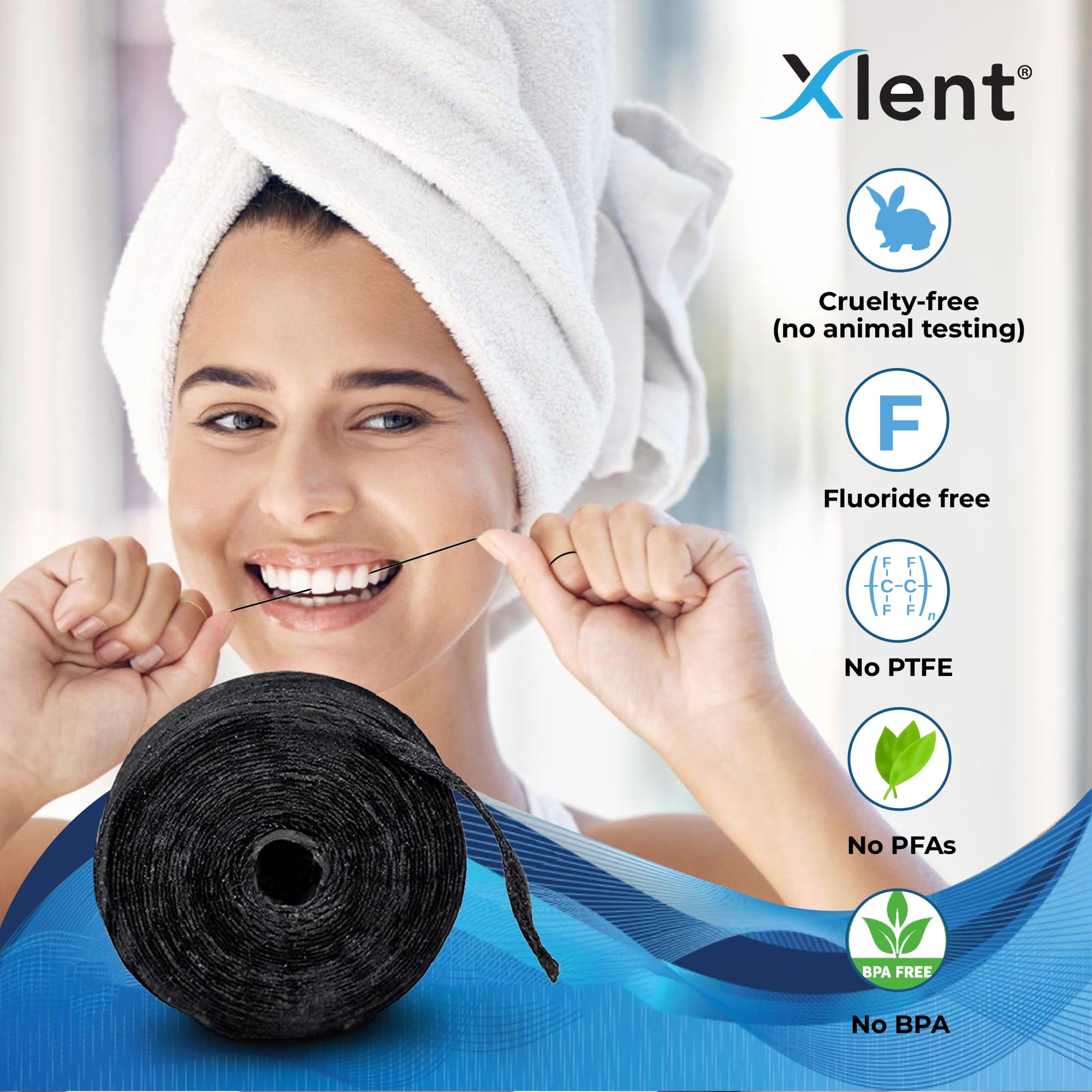 Ingredients highlight: activated charcoal, plant-based wax, and xylitol