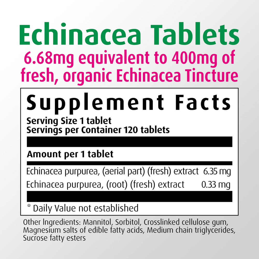 Close-up of Echinacea purpurea ingredients