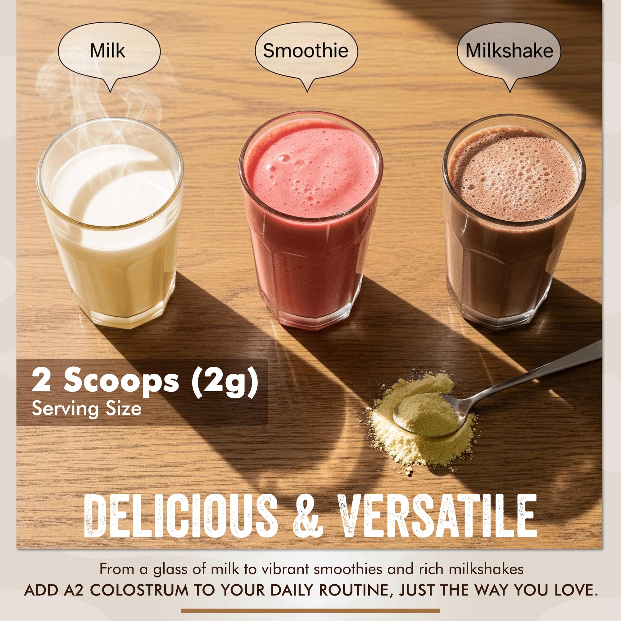 Neutral Taste, Gluten-Free A2 Colostrum Powder