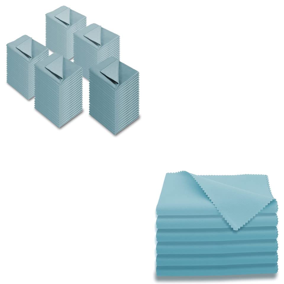 AAwipes Eyeglasses Cleaning Cloths blue 5.5x5.5 inches bulk pack 100 pieces no logo