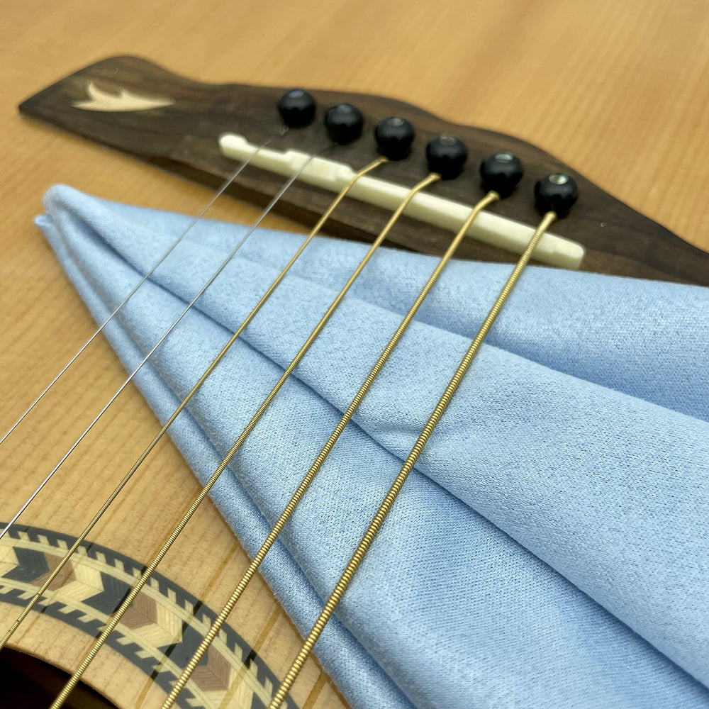 AAwipes Eyeglasses cleaning cloth in use on eyeglasses lenses and screens