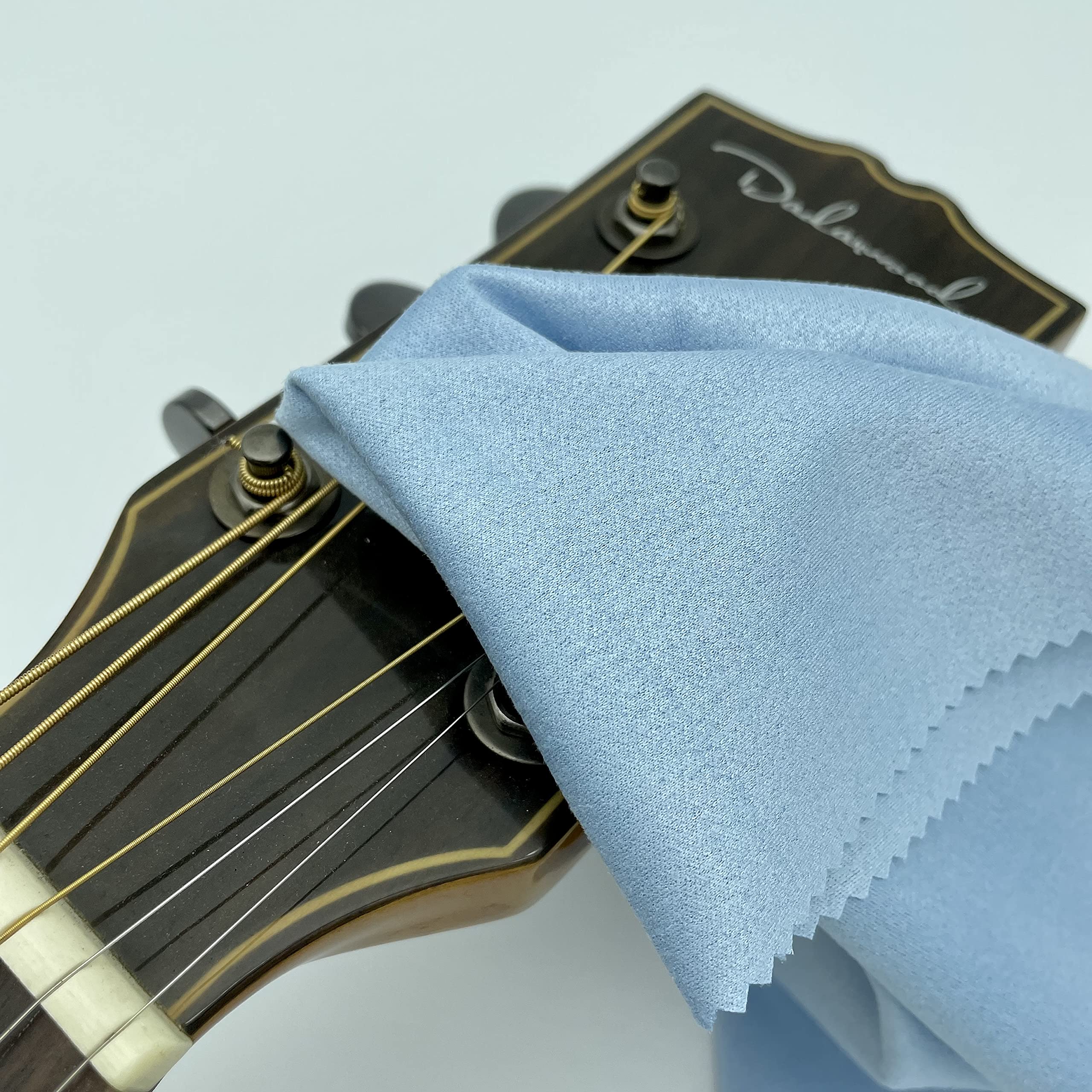 Close-up of AAwipes Violin Clean Cloths blue 12x12 inches