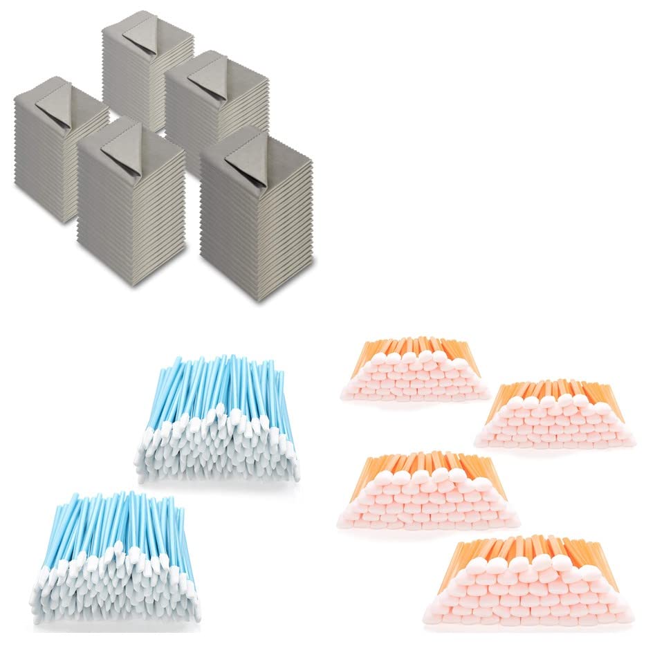 AAwipes Eyeglasses Cleaning Cloths - 100 Pack, Light Gray, No Logo (5.5 x 5.5 inches)