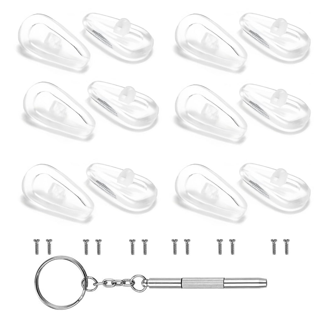 Soft cushioned AB Max eyeglasses nose pads close-up