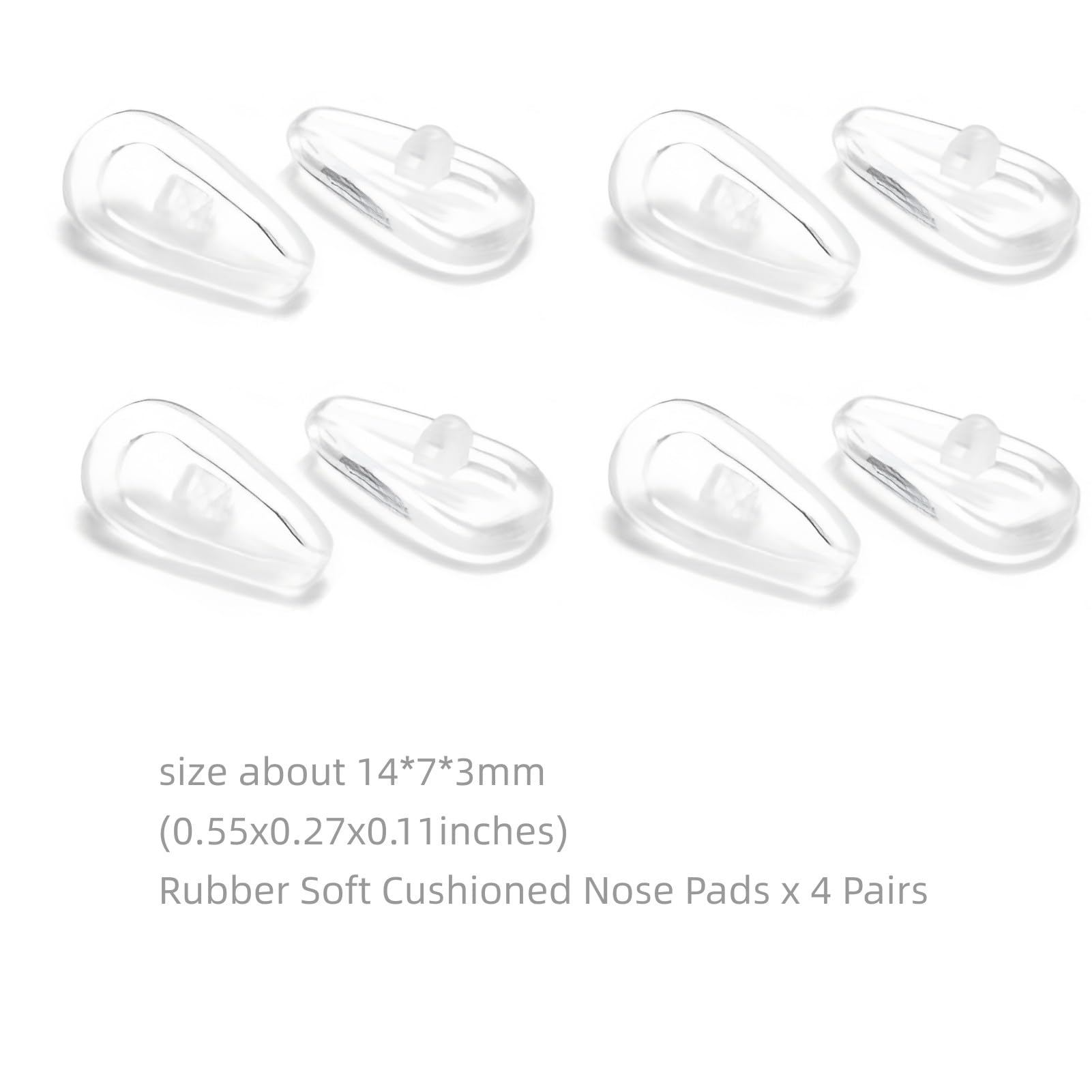 Replacement nose pads kit with 4 pairs nose pads and screws