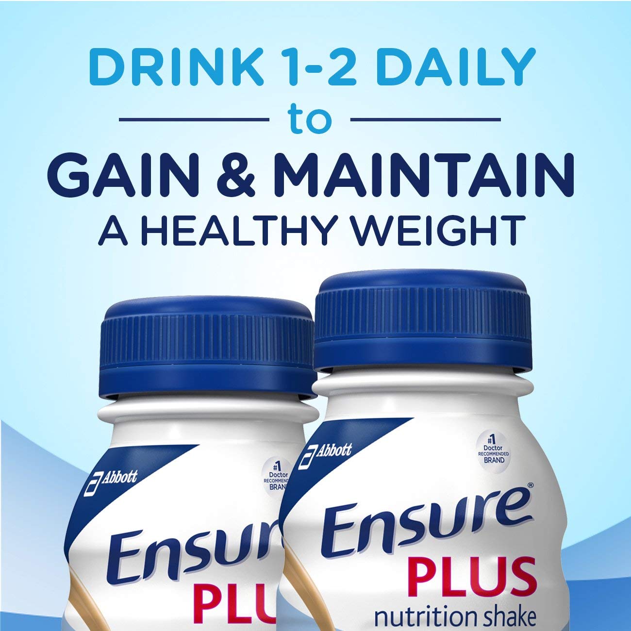 Abbott Ensure Plus Vanilla on a kitchen counter ready for daily nutrition