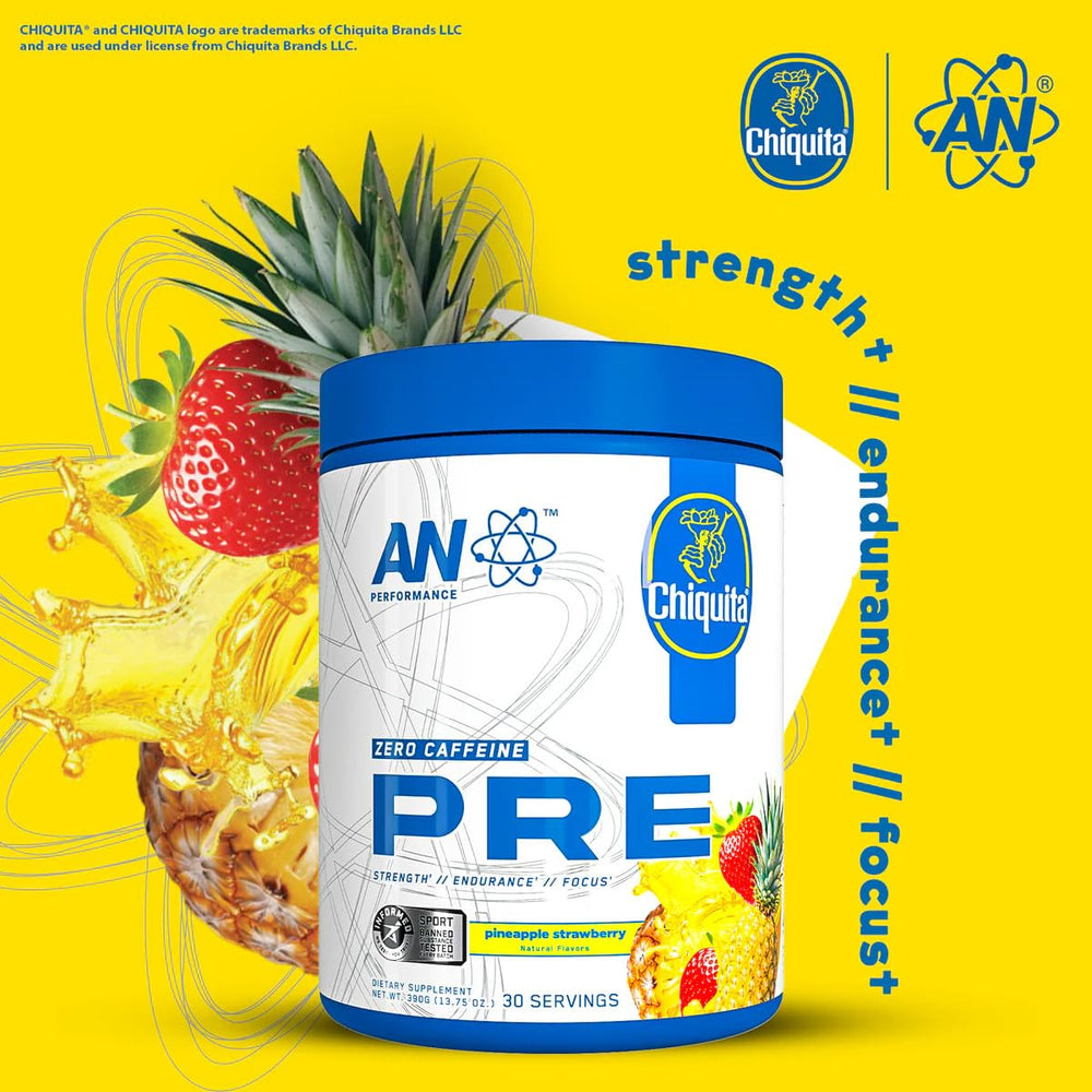 ABE All Black Everything AN Performance serving mix reveals tropical Strawberry Pineapple flavor profile.