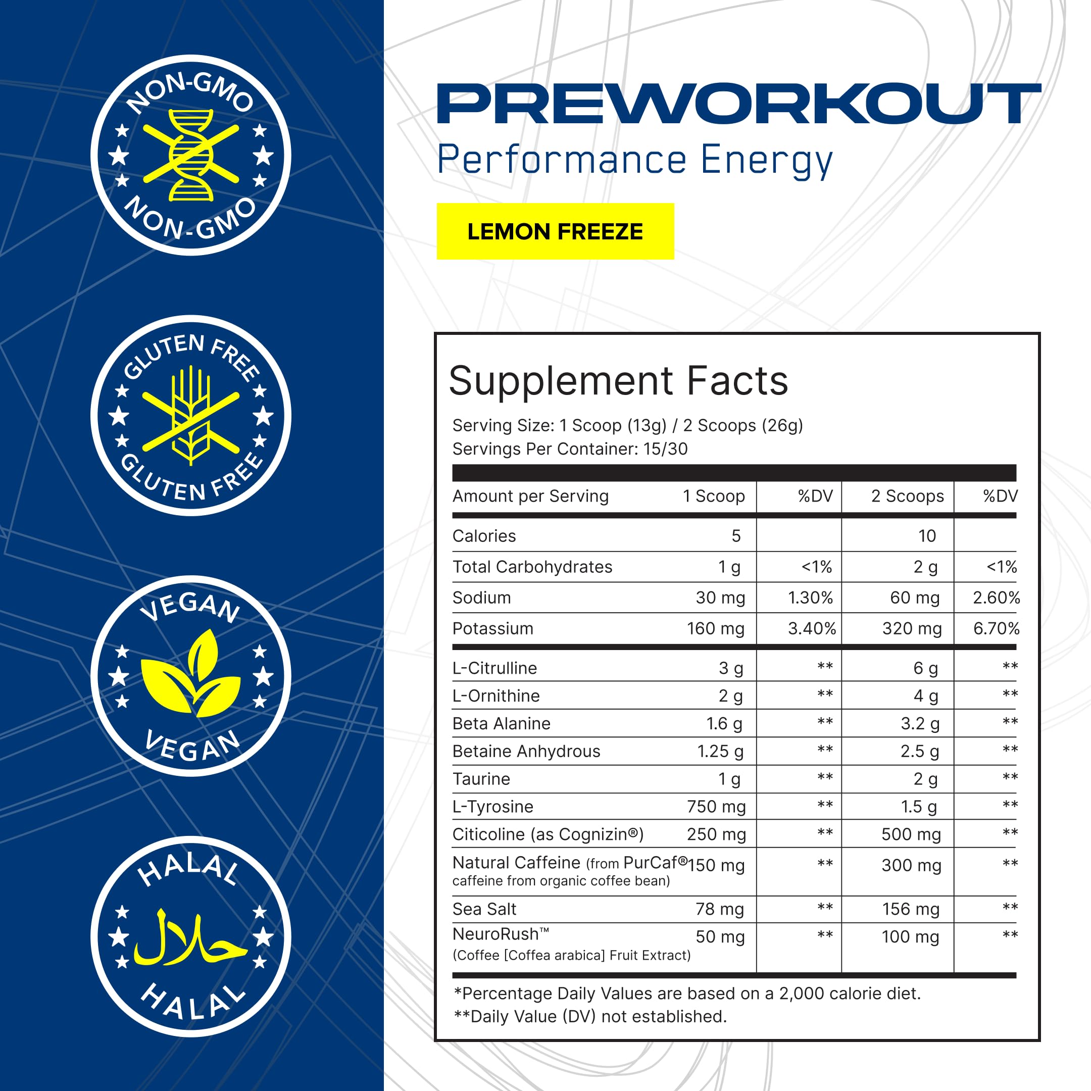 ABE AN Performance bottle closeup with Lemon Freeze flavor