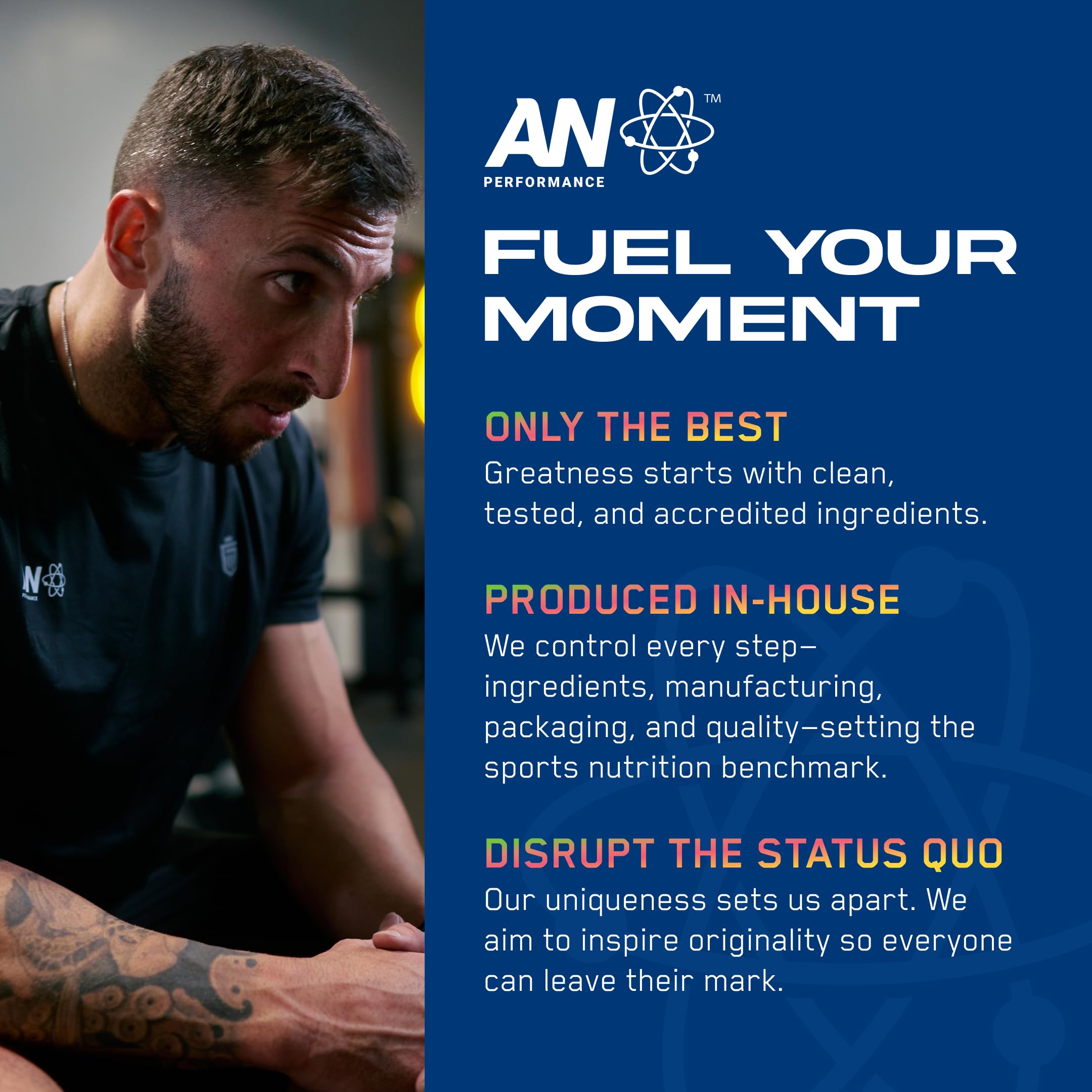 ABE AN Performance Peach Mango serving setup for on-the-go energy