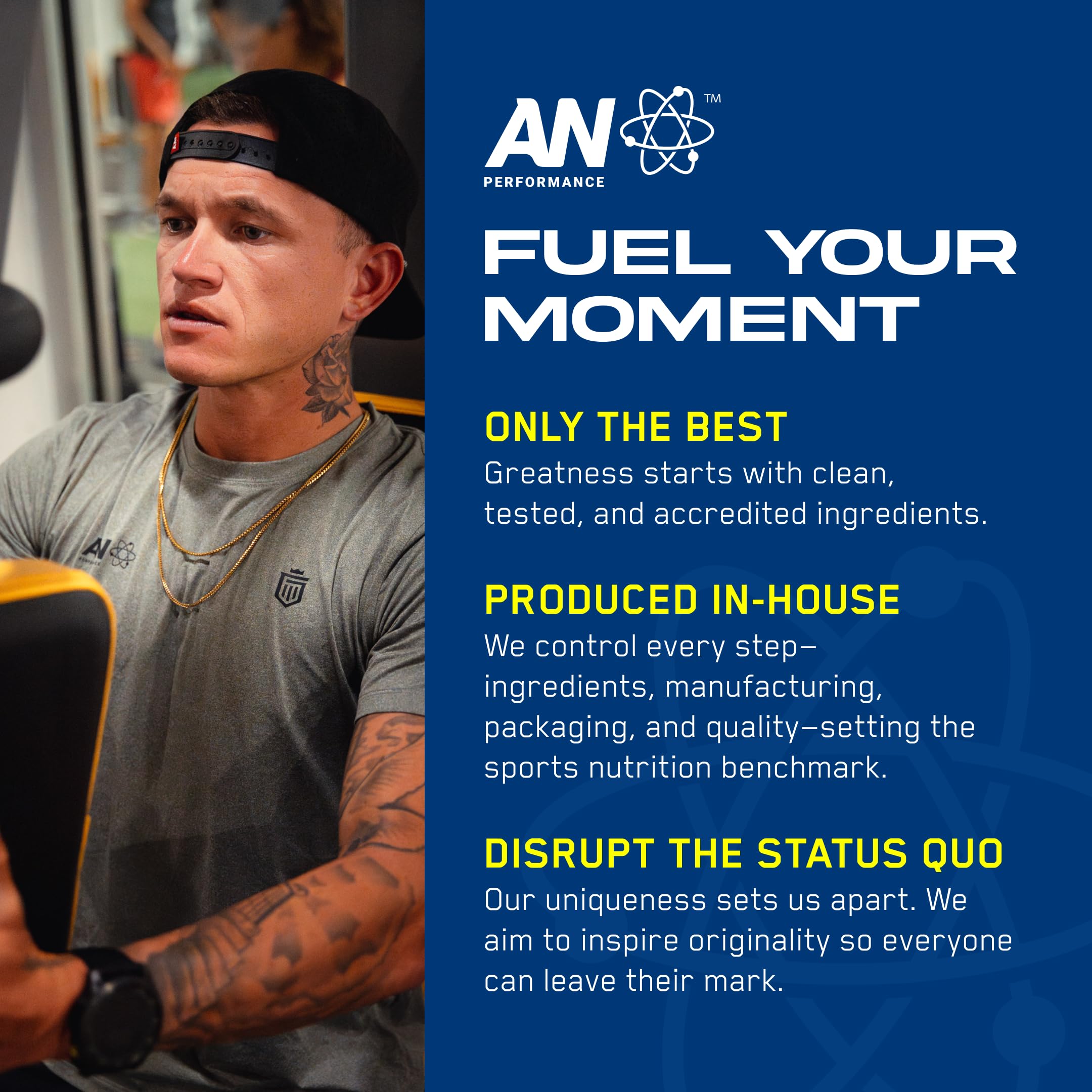 ABE AN Performance third-party testing stamp indicates safety and quality