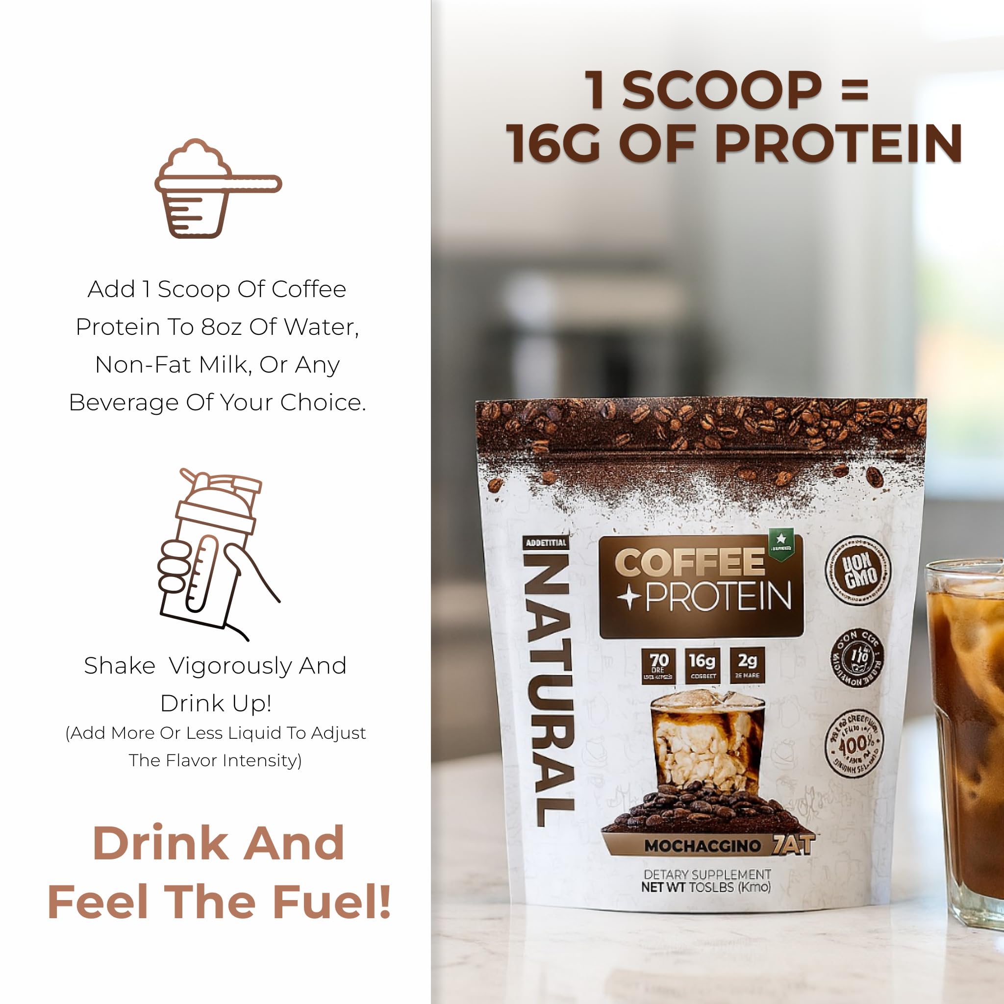 Post-workout About Time protein shake ready to help with recovery