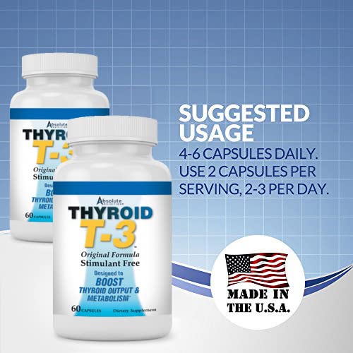 Caffeine-free, unflavored Thyroid T-3 capsules