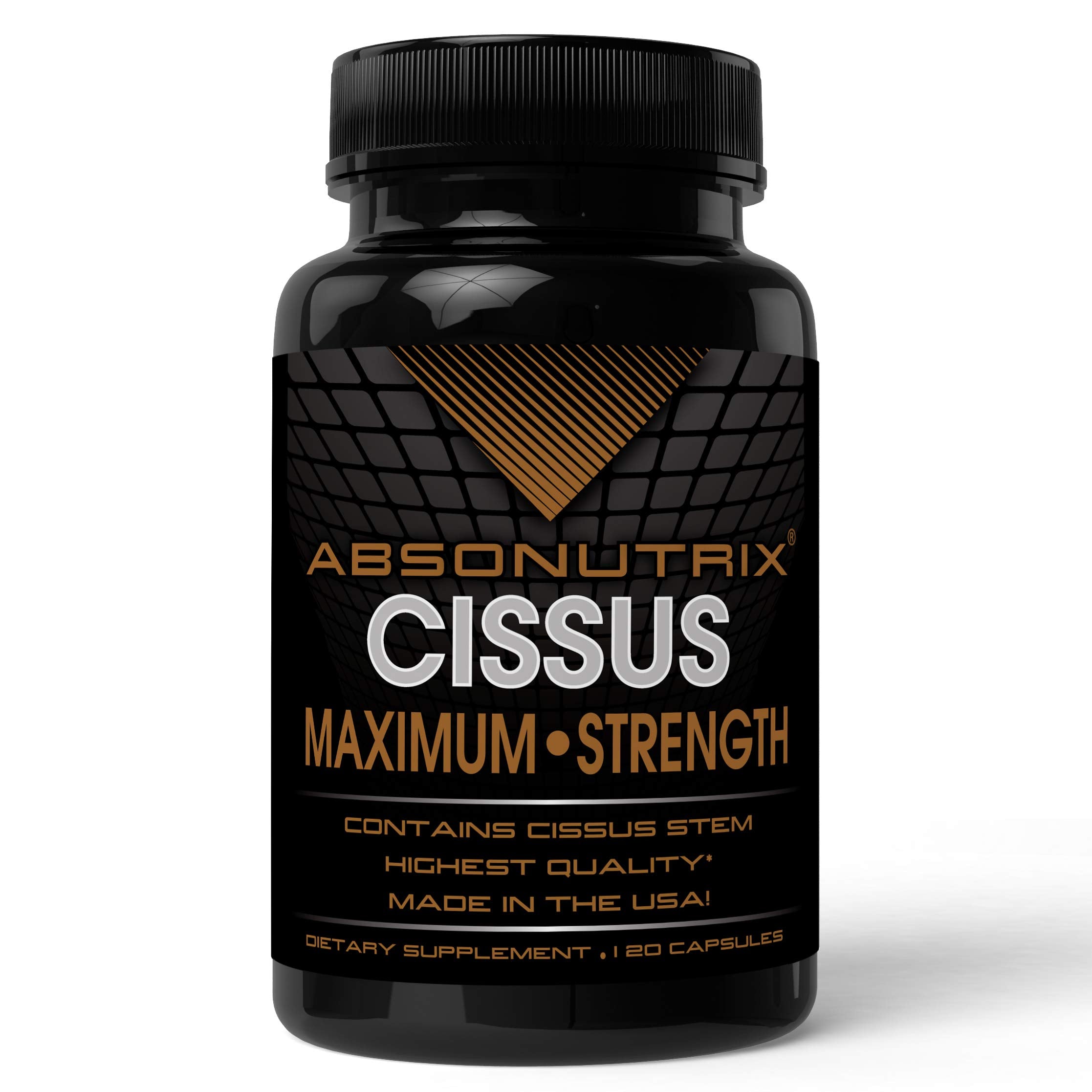 Front view of Absonutrix Cissus Quadrangularis Xtreme 1600mg bottle