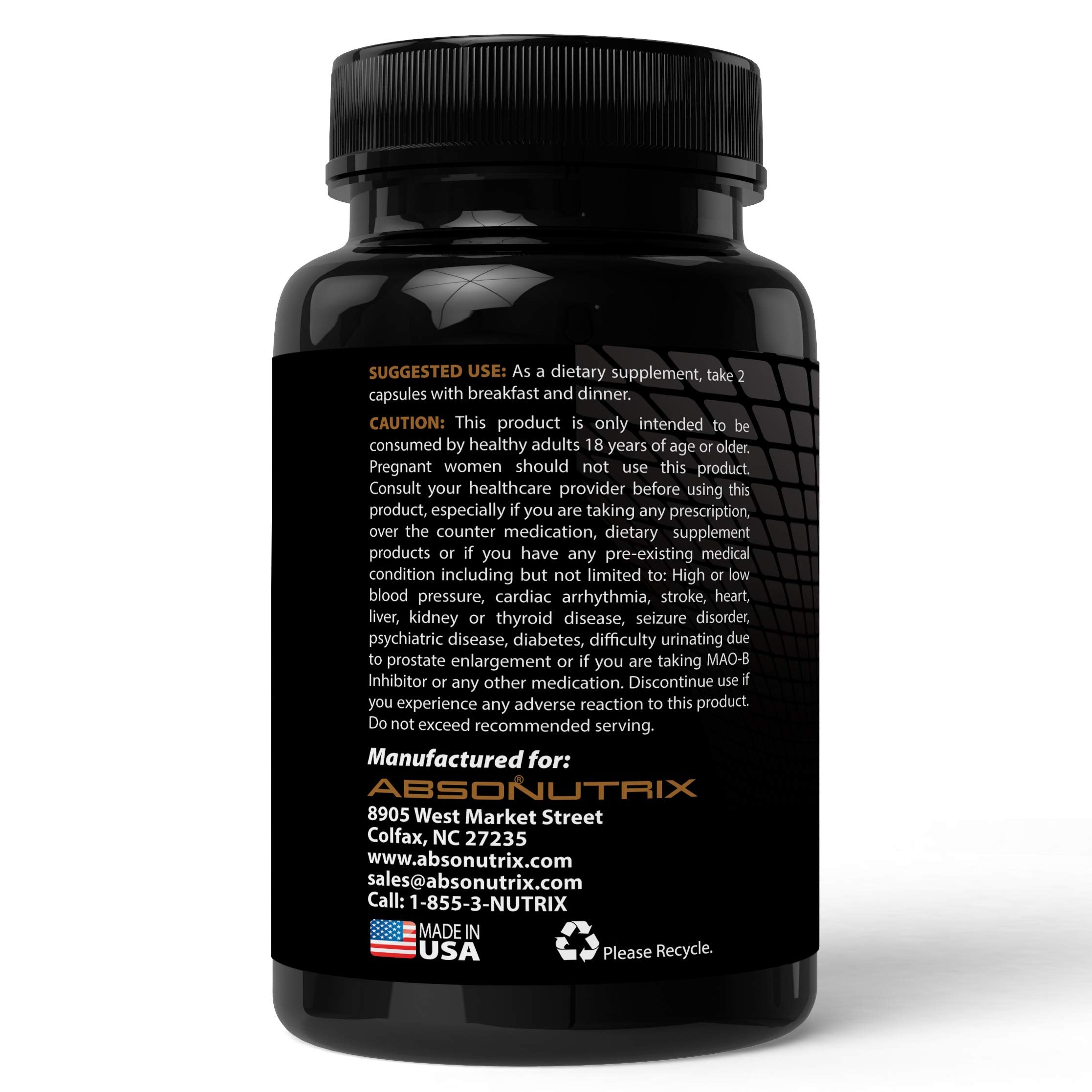 Close-up of Absonutrix bottle showing 120 capsules