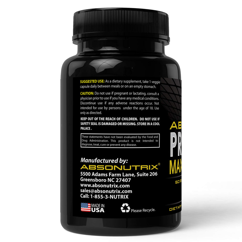 Absonutrix Probiotic Bottle – 100 Capsules, Made in USA