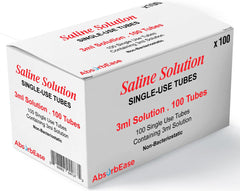 Bulk-packaged reinforced box for AbsorbEase Saline Solution 3ml unit-dose 100-pack