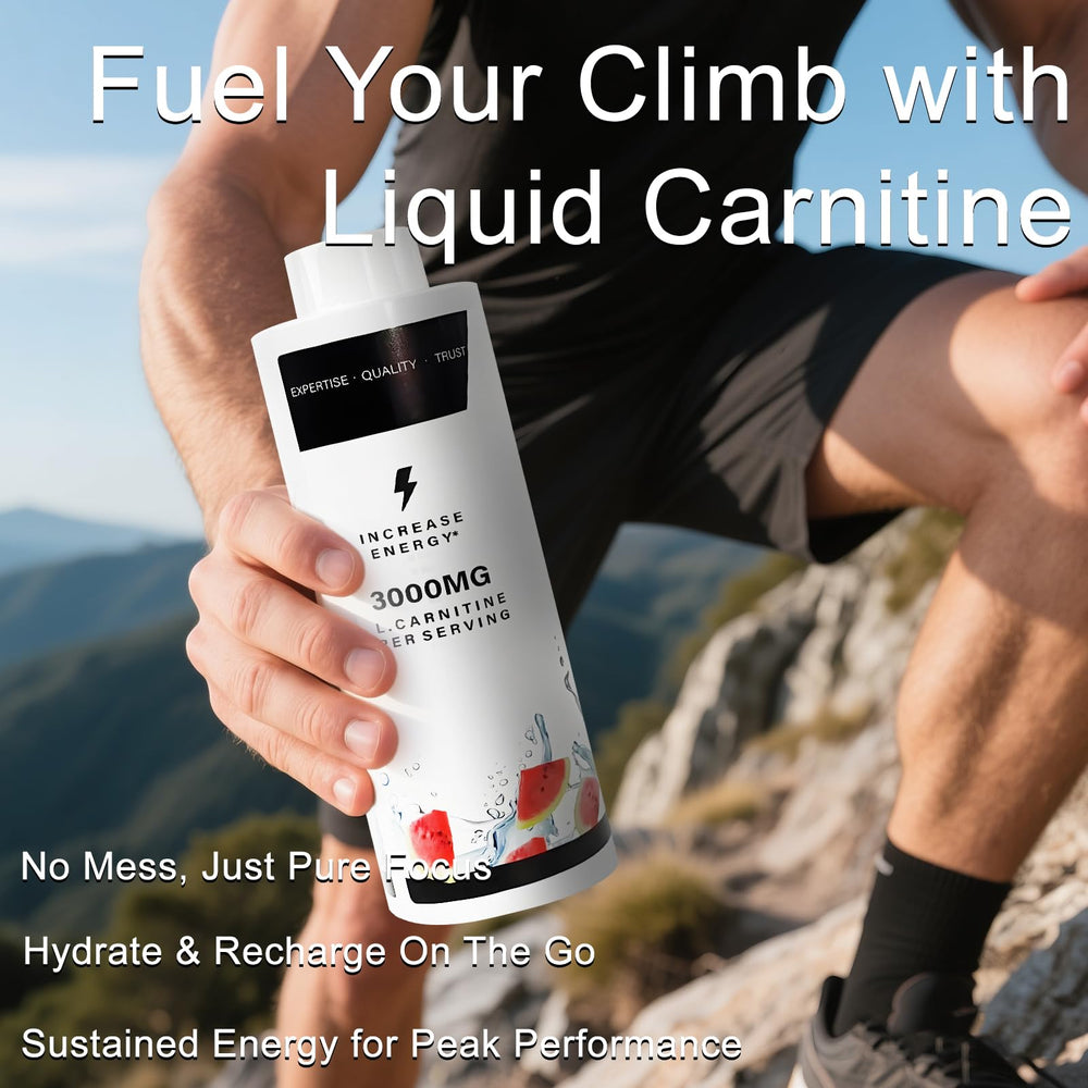 Close-up of ABYST Liquid Carnitine bottle highlighting liquid bioavailability.