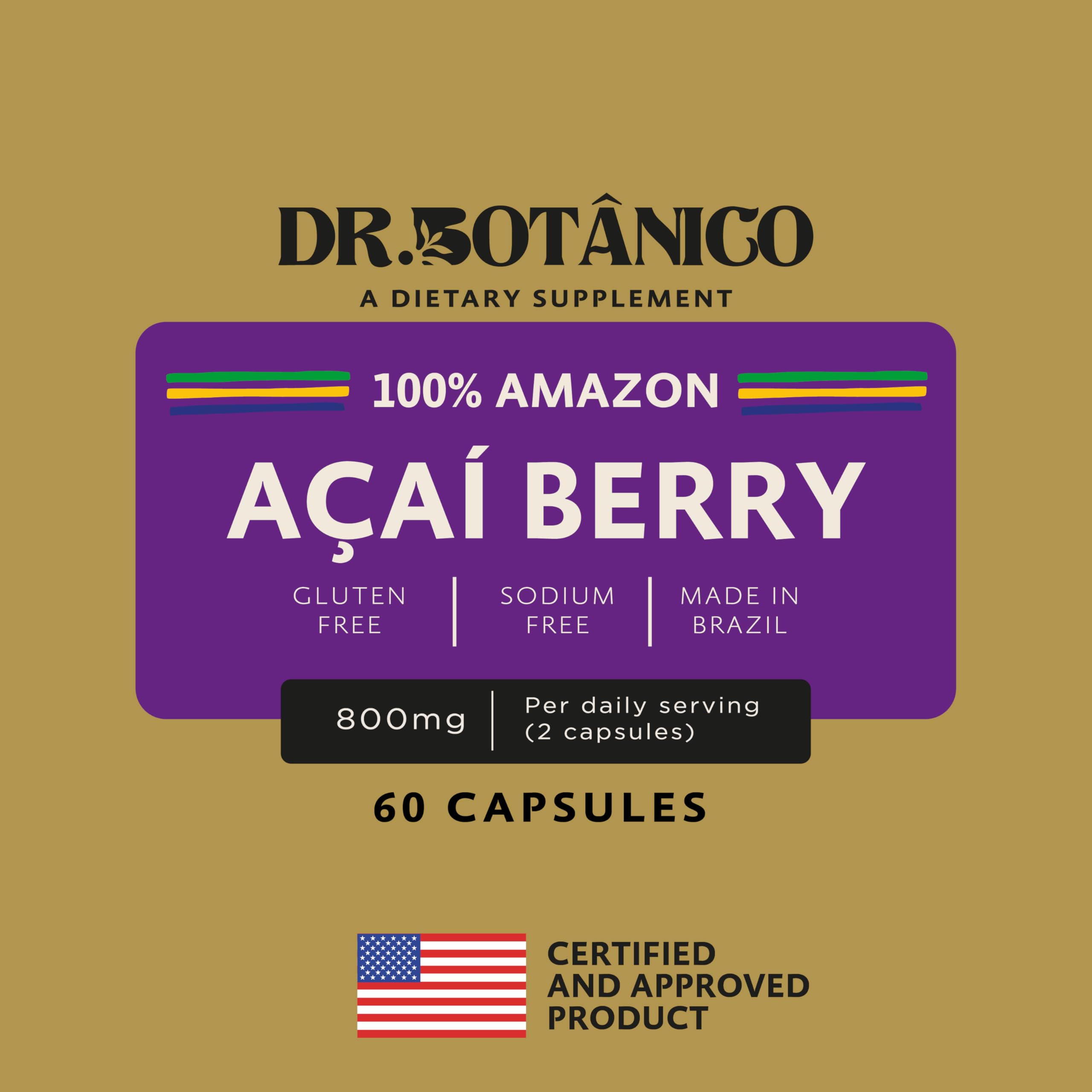 Capsule bottle showing 60 capsules and serving size