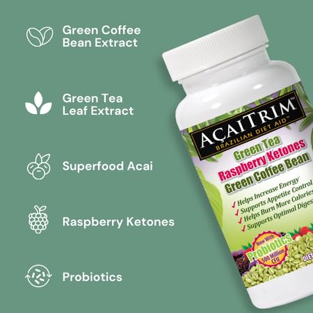 AcaiTrim probiotics-capsules showcase 500 Million CFU for gut balance.