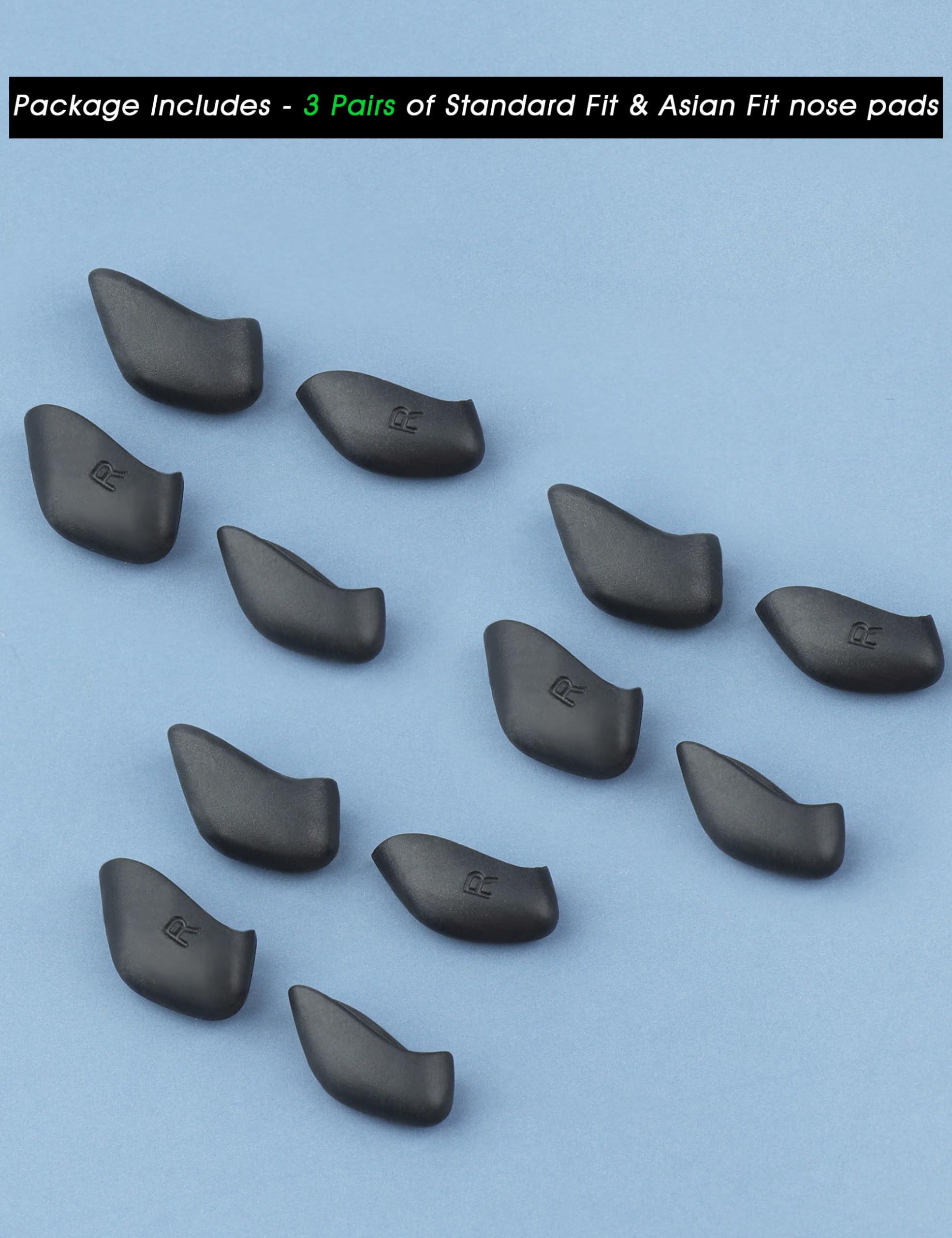 Non-slip Acefrog nose pads on Oakley sunglasses