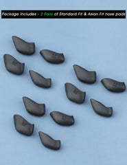 Non-slip Acefrog nose pads on Oakley sunglasses