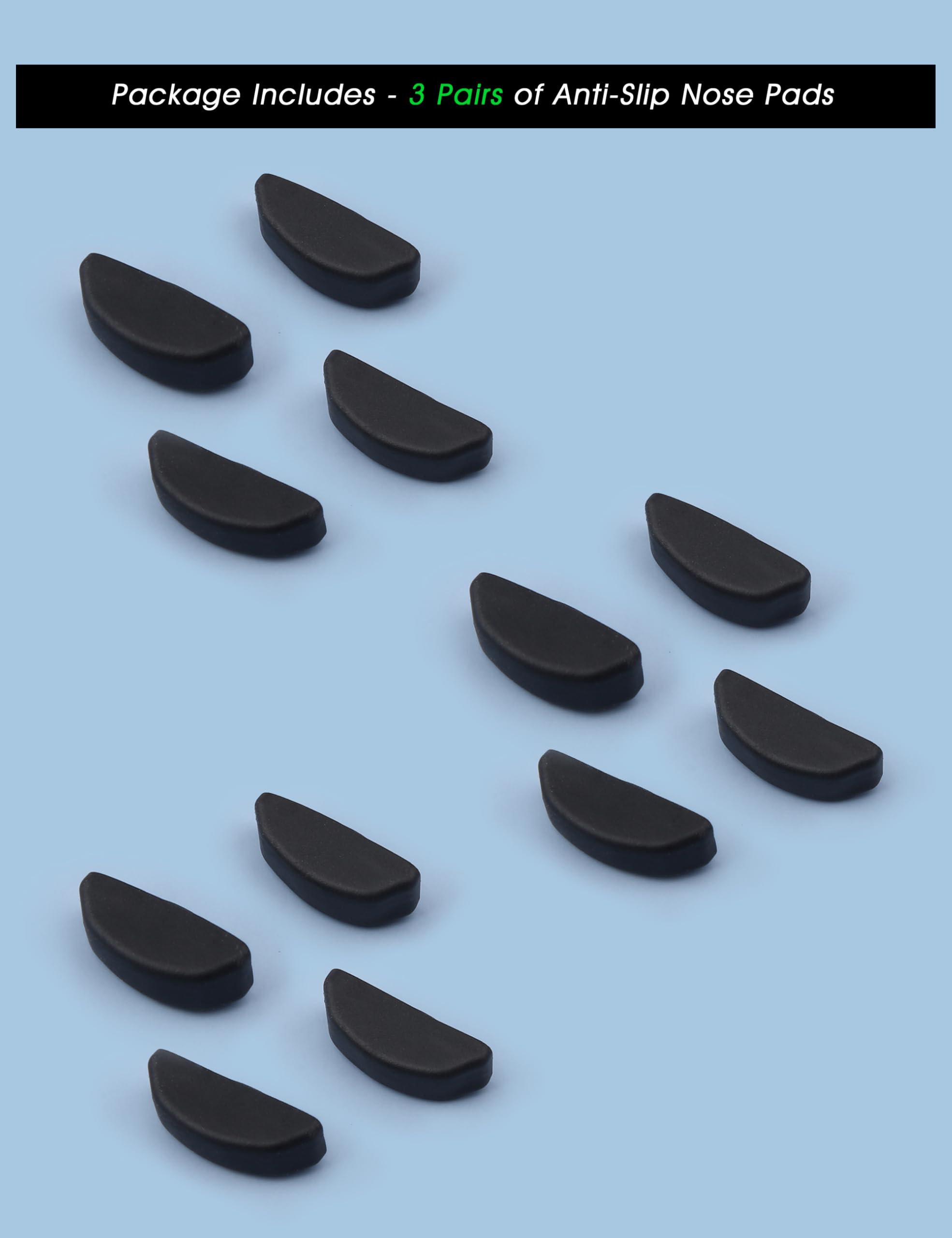 Soft silicone nose pads material