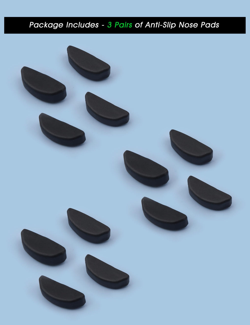 Soft silicone nose pads material