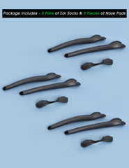 Close-up of silicone nose pads from Acefrog kit