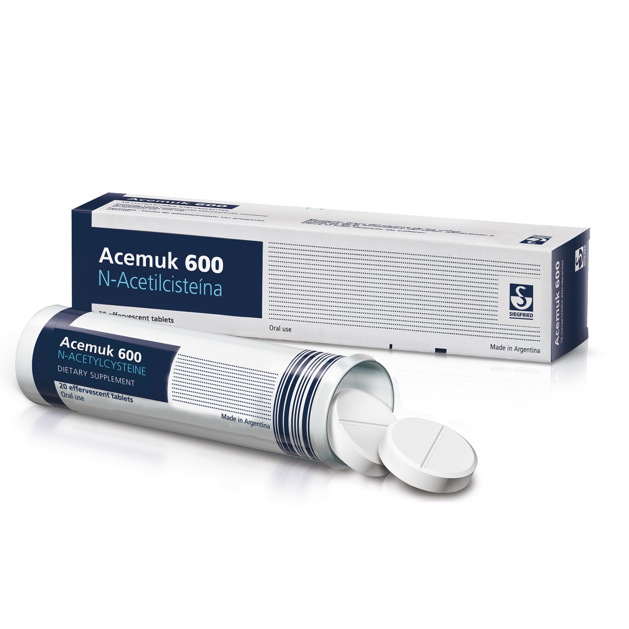 Acemuk NAC 600mg bottle - front view