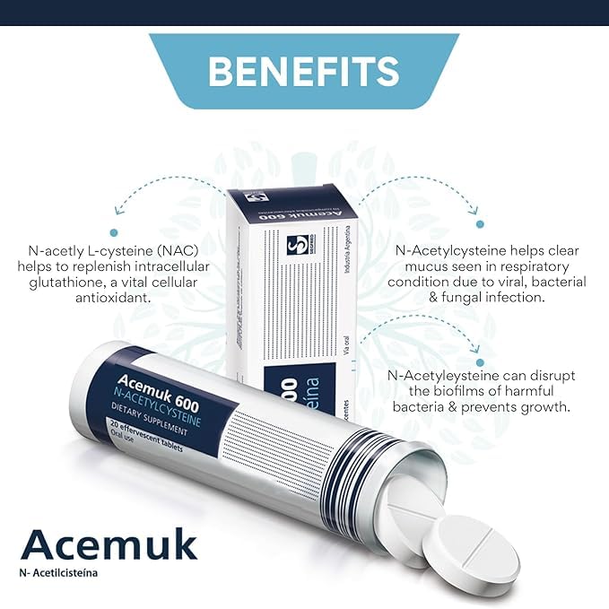 Acemuk NAC 600mg packaging front