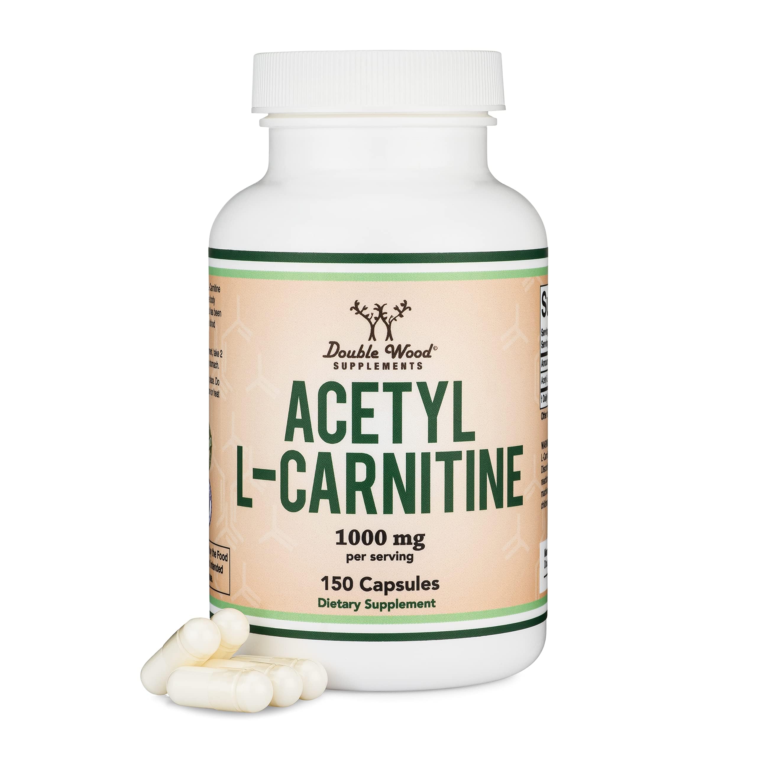 Acetyl L-Carnitine 1,000mg bottle – front view