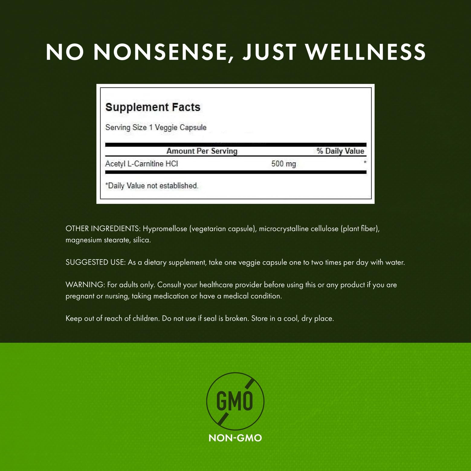 Close-up of Acetyl L-Carnitine capsules